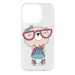 Чехол для iPhone 14 Pro Cute bear - PrintSalon