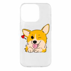 Чехол для iPhone 14 Pro Cute Corgi Puppy - PrintSalon