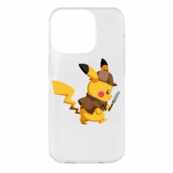 Чехол для iPhone 14 Pro Cute Detective Pikachu - PrintSalon