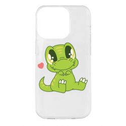 Чехол для iPhone 14 Pro Cute dinosaur - PrintSalon