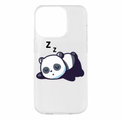 Чехол для iPhone 14 Pro Cute panda sleeping - PrintSalon