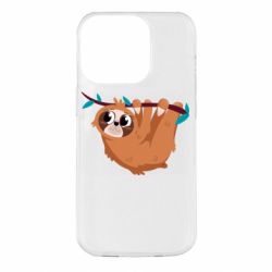 Чехол для iPhone 14 Pro Cute sloth - PrintSalon