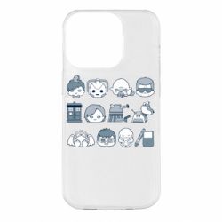 Чехол для iPhone 14 Pro Doctor who icons - PrintSalon