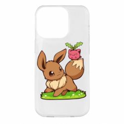 Чохол для iPhone 14 Pro Eevee with Hoppip - PrintSalon