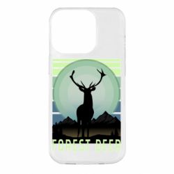 Чехол для iPhone 14 Pro Forest deer - PrintSalon