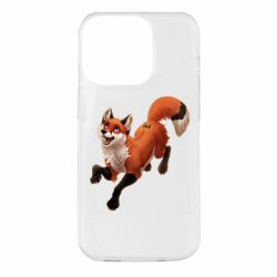 Чехол для iPhone 14 Pro Fox in flight - PrintSalon
