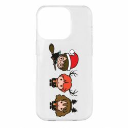 Чохол для iPhone 14 Pro Гаррі Поттер та друзі новорічні - PrintSalon