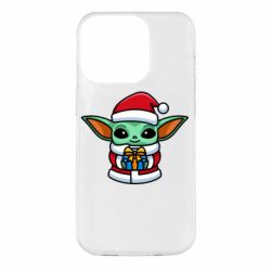 Чехол для iPhone 14 Pro Grogu Santa Claus - PrintSalon