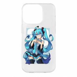 Чехол для iPhone 14 Pro Hatsune Miku art - PrintSalon