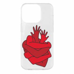 Чехол для iPhone 14 Pro Heart out of hands - PrintSalon