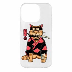 Чехол для iPhone 14 Pro Japanese Akatsuki cat - PrintSalon