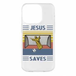 Чехол для iPhone 14 Pro Jesus will save - PrintSalon