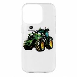 Чохол для iPhone 14 Pro John Deere Tractor and logo - PrintSalon