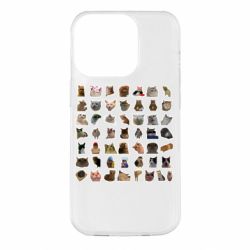 Чехол для iPhone 14 Pro Коты мем. - PrintSalon
