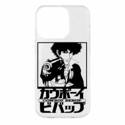 Чехол для iPhone 14 Pro Ковбой Бибоп с ружьем - PrintSalon