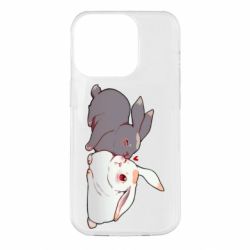Чехол для iPhone 14 Pro Кролики Вэй и Лань - PrintSalon