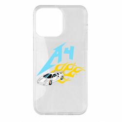 Чехол для iPhone 14 Pro Max A4 Lamba And Fire - PrintSalon