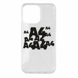 Чехол для iPhone 14 Pro Max A4 Pattern - PrintSalon