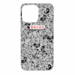 Чехол для iPhone 14 Pro Max BTS 방탄소년단 - PrintSalon