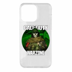 Чехол для iPhone 14 Pro Max Call of duty Warzone ghost green background - PrintSalon