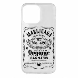 Чохол для iPhone 14 Pro Max Cannabis label - PrintSalon