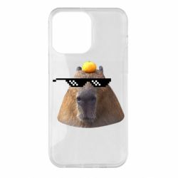 Чехол для iPhone 14 Pro Max Capybara cool - PrintSalon