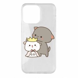 Чехол для iPhone 14 Pro Max Чиби котики - PrintSalon