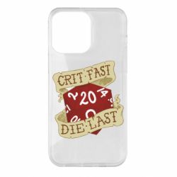 Чехол для iPhone 14 Pro Max Crit fast - die last - PrintSalon