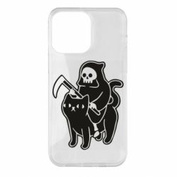 Чохол для iPhone 14 Pro Max Death and cat - PrintSalon