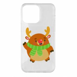 Чехол для iPhone 14 Pro Max Deer in a scarf - PrintSalon