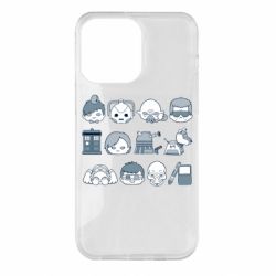 Чехол для iPhone 14 Pro Max Doctor who icons - PrintSalon