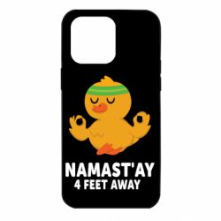 Чехол для iPhone 14 Pro Max Duck Namast'ay Away - PrintSalon
