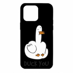 Чехол для iPhone 14 Pro Max Duck you - PrintSalon