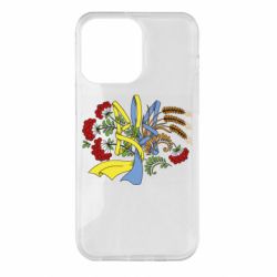 Чохол для iPhone 14 Pro Max Герб колоски і калина - PrintSalon