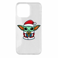 Чехол для iPhone 14 Pro Max Grogu Santa Claus - PrintSalon