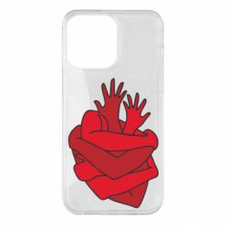 Чехол для iPhone 14 Pro Max Heart out of hands - PrintSalon