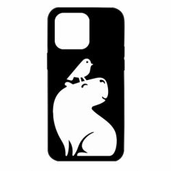 Чохол для iPhone 14 Pro Max Копібара та Пташка - PrintSalon