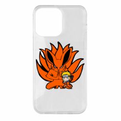 Чехол для iPhone 14 Pro Max Kurama And Naruto - PrintSalon