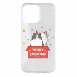 Чехол для iPhone 14 Pro Max Meowy Christmas ( present box ) - PrintSalon