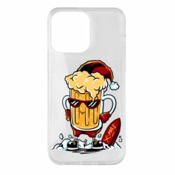 Чехол для iPhone 14 Pro Max New Year's beer - PrintSalon