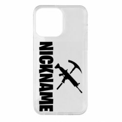 Чехол для iPhone 14 Pro Max Nickname fortnite weapons - PrintSalon