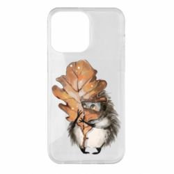 Чехол для iPhone 14 Pro Max Осенний ежик - PrintSalon