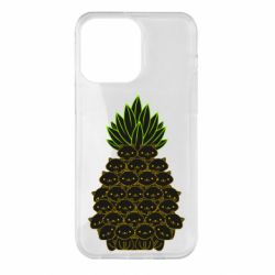 Чехол для iPhone 14 Pro Max Pineapple cat - PrintSalon