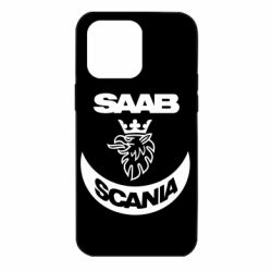 Чехол для iPhone 14 Pro Max Scania SAAB logo - PrintSalon
