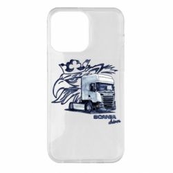 Чехол для iPhone 14 Pro Max Scania watercolor art - PrintSalon