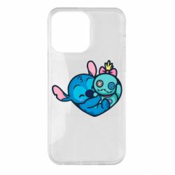 Чехол для iPhone 14 Pro Max Стич с куклой - PrintSalon