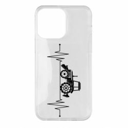 Чехол для iPhone 14 Pro Max Трактор импульс - PrintSalon