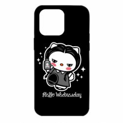 Чехол для iPhone 14 Pro Max Wednesday Hello Kitty - PrintSalon