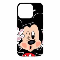 Чехол для iPhone 14 Pro Mickey Kiss - PrintSalon