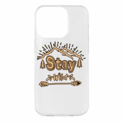 Чехол для iPhone 14 Pro Mountains - Stay Wild - PrintSalon